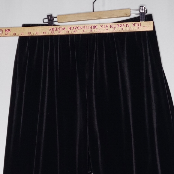 Alex Evenings Pant Suit Set Women 2X Black Velvet Sequin Party Event Wedding - Picture 8 of 16